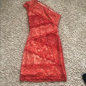 Bebe Red Lace Dress